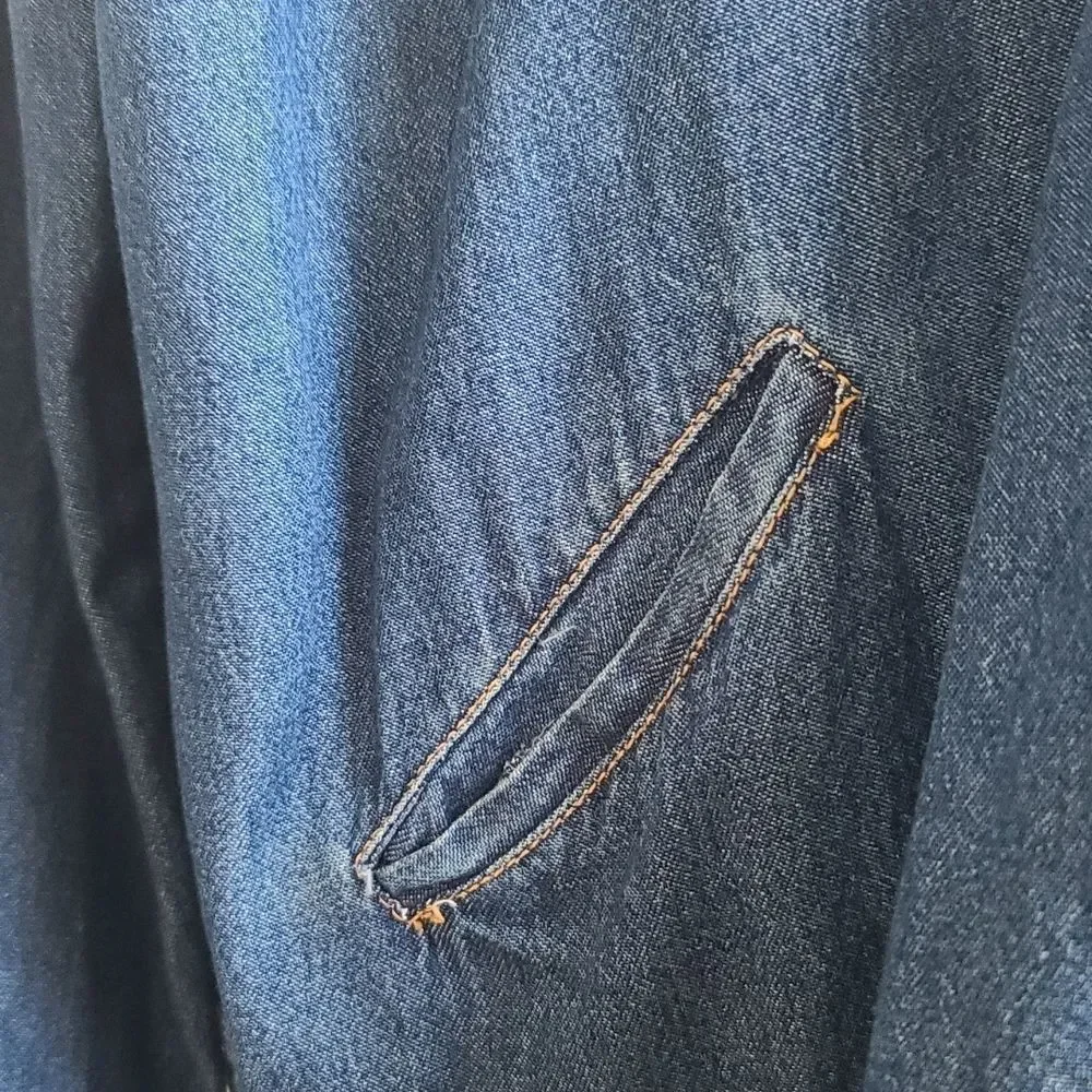 PLUS SIZE SAG HARBOR  WOMAN'S DENIM JACKET - Picture 8 of 13